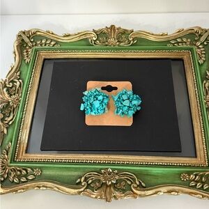 Turquoise Cluster Earrings